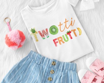 TWO-tti Frutti Birthday Shirt - twotti fruitti party - fruit themed birthday - second birthday outfit - trendy modern party - 2 year old tee