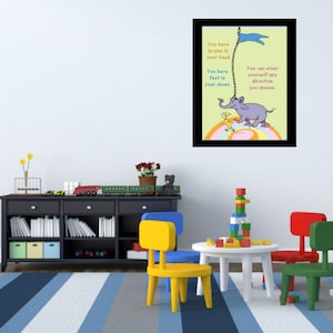 Dr. Seuss Poster - Kinderbuch Klassenzimmer - Bibliothek Dekor - Spielzimmer Poster - druckbare Schilder
