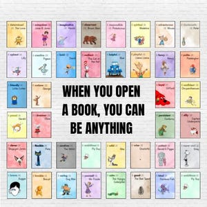 Digital Character Affirmations - 40 Book Characters - Children’s Storybook Classroom - ALL PRINT Variation - Posters - Printable Signs
