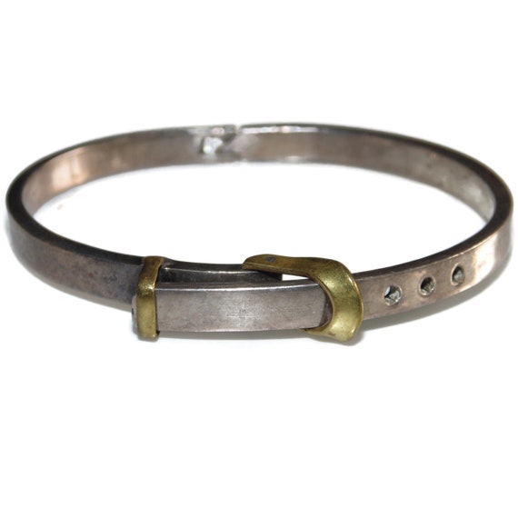 アクセサリー VINTAGE Mexican belt bangle silver925 Vintage Sterling Silver Belt Buckle Bangle - Mexico .925 Jewelry