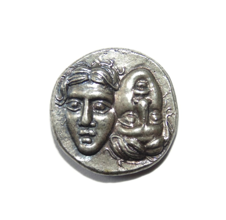 Artisan Made New Reproduction Sterling Silver 925 Ancient Coin image 0