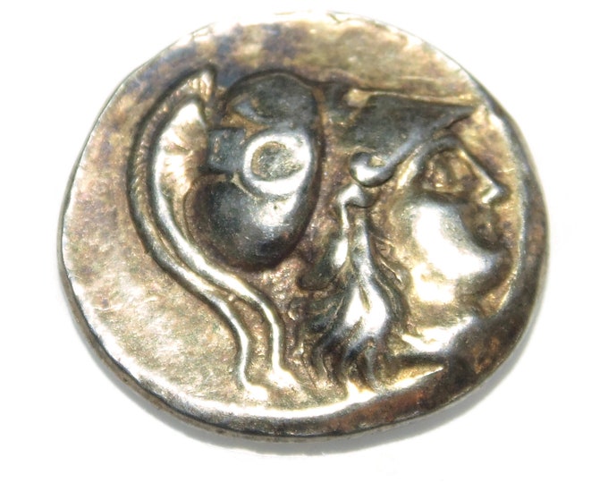 925 Artisan Made New Reproduction Sterling Silver Ancient Coin Roman Denarius Sentius Helmet Head Jupiter Driving Quadriga Gift For Him Her