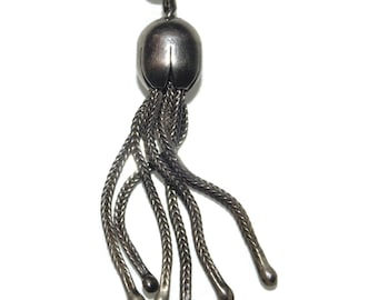 intage Estate Sterling Silver Pendants Dangle Tassel Tassle Jewelry Jewellery Birthday Gift For Her