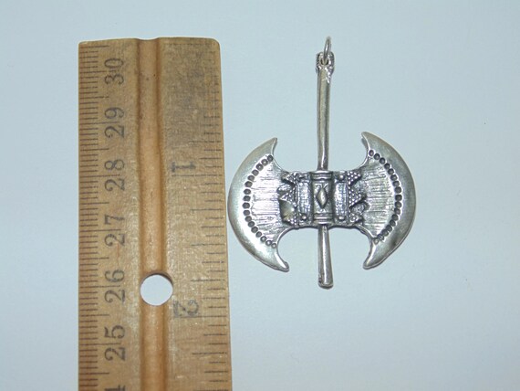 Vintage .925 Sterling Silver Pendants: Rocker Bik… - image 5
