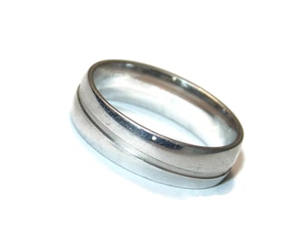 925 Sterling Silver Ring Band Wedding Promise Ring Engagement Anniversary Band Men's His Hers Women Ring Gift for Her Him Couples