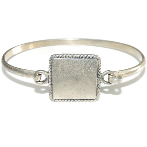 925 Vintage Estate Sterling Silver Bracelet Solid… - image 1