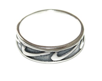 Nike Logo Just Do It Ring Mens Sport Sterling Silver Band US Size 10 925 Jewelry Jewellery Argent Gift For Him Gift For Her