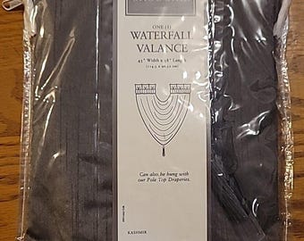 Croscill Kashmir Waterfall Swag Valance Window Top Treatment Hunter Green 45x38