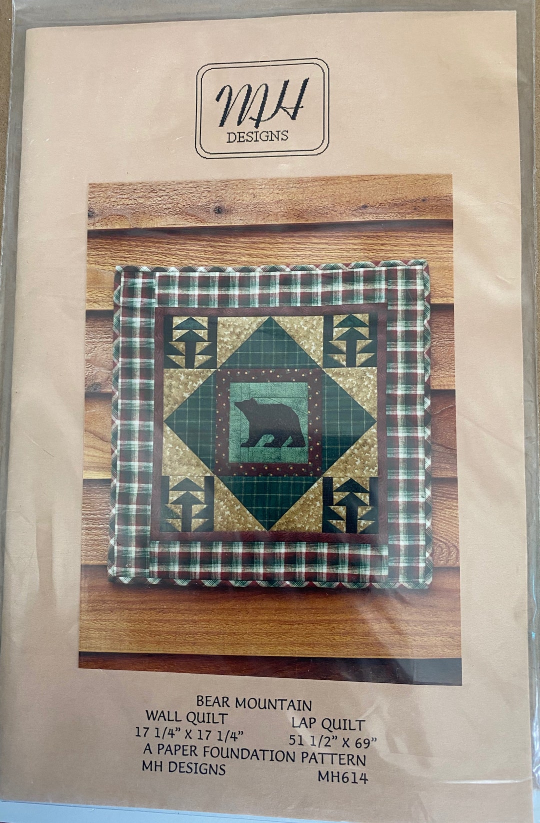 Bear Mountain Quilt Pattern wall or Lap Quilt Etsy