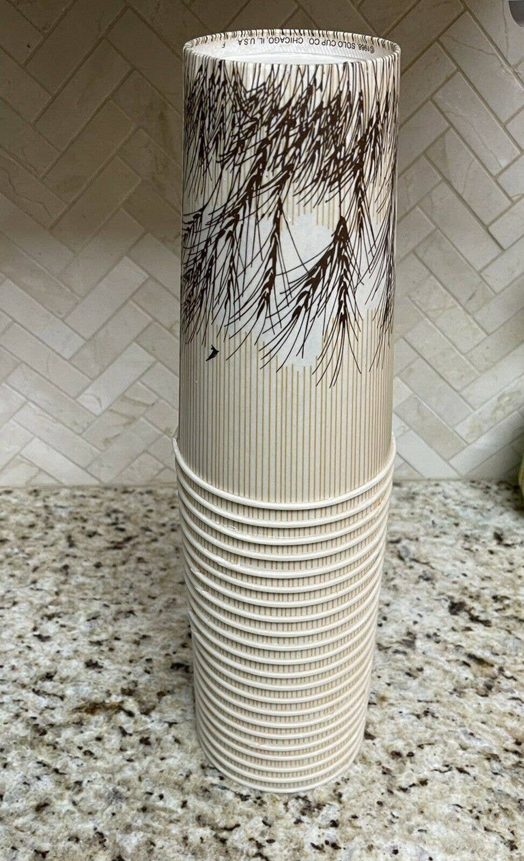 Vintage Unused Solo Wax Paper Cups Lot of 22 32 OZ Wheat Pattern - Etsy