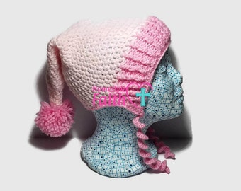 Child's crochet pixie hat
