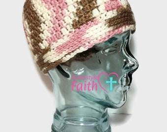 Women's Neopolitan crochet hat