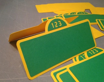 12 Sesame Street sign food cards, Sesame Street place cards, Sesame Street party