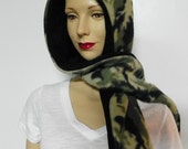Hooded Scarf, Reversible - Camouflage