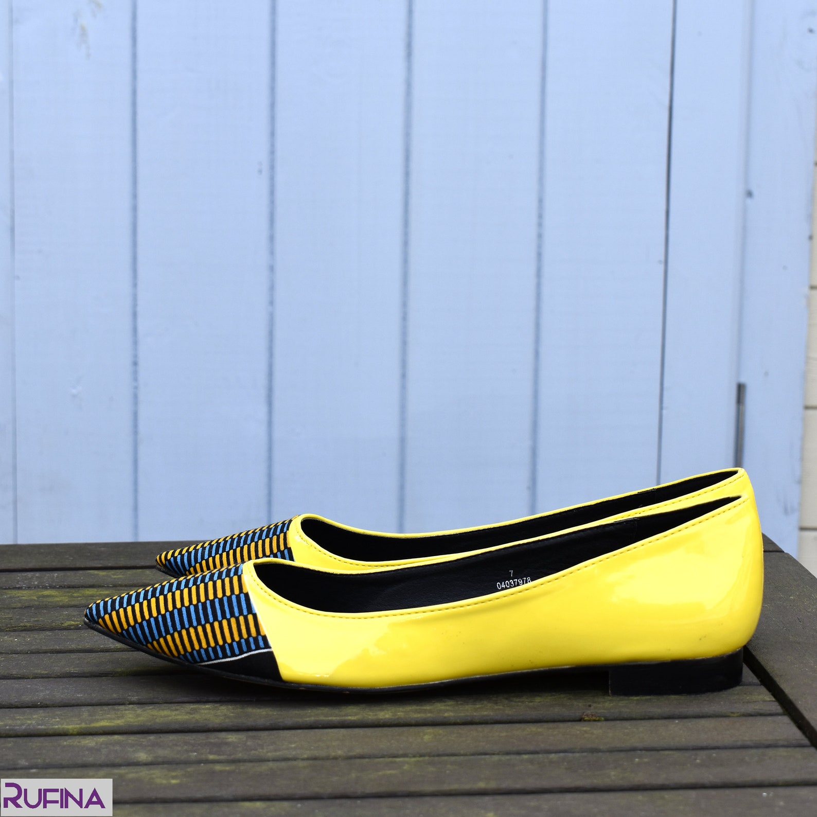 yellow womens flat shoes, kente flat shoes, ballet flats shoes, yellow bridal flat shoes, ankara pumps, yellow ballerina shoes (