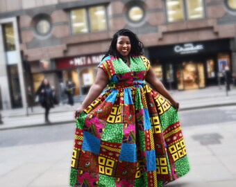 African Print Maxi Dress, Infinity Dress, Ankara Maxi Dress