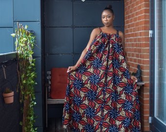 African print maxi dress, Ankara Maxi Dress, African Print Clothing, Ladies Long Dress