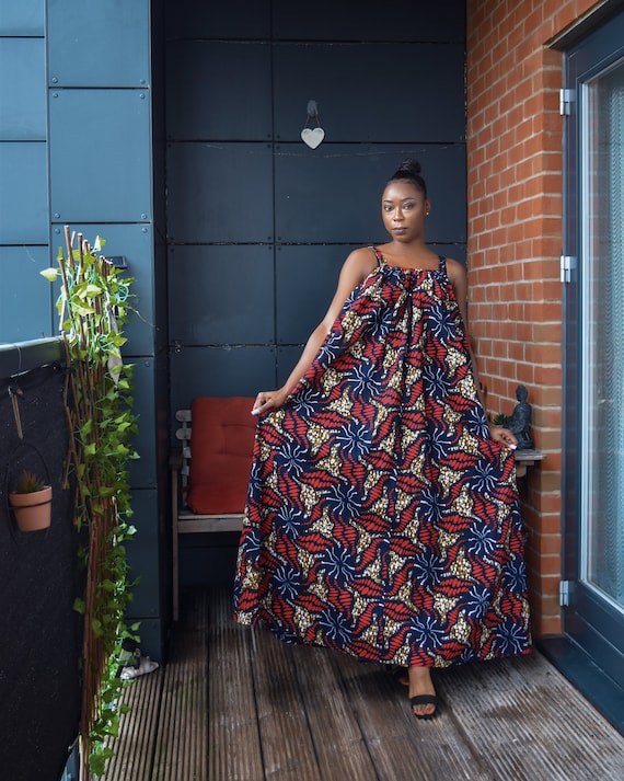 African print maxi dress, Ankara Maxi Dress, African Print Clothing, Ladies Long Dress