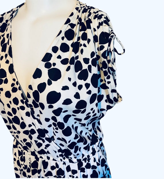 Vintage Poly Dalmatian Print Dress - image 6