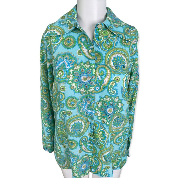 Vintage Paisley 60’s Blouse - image 6