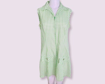 Vintage Gingham Shift Dress by Sears Fashions