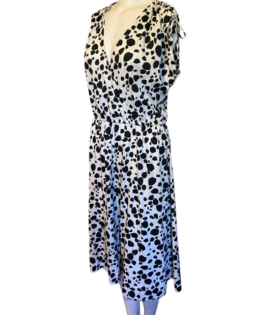 Vintage Poly Dalmatian Print Dress - image 4
