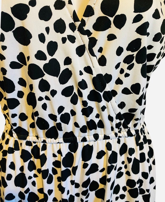 Vintage Poly Dalmatian Print Dress - image 7