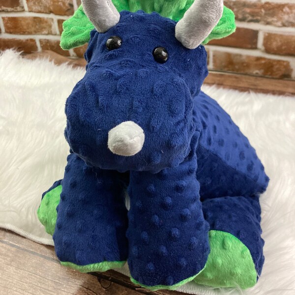 Weighted Stuffed Animal Triceratops Etsy
