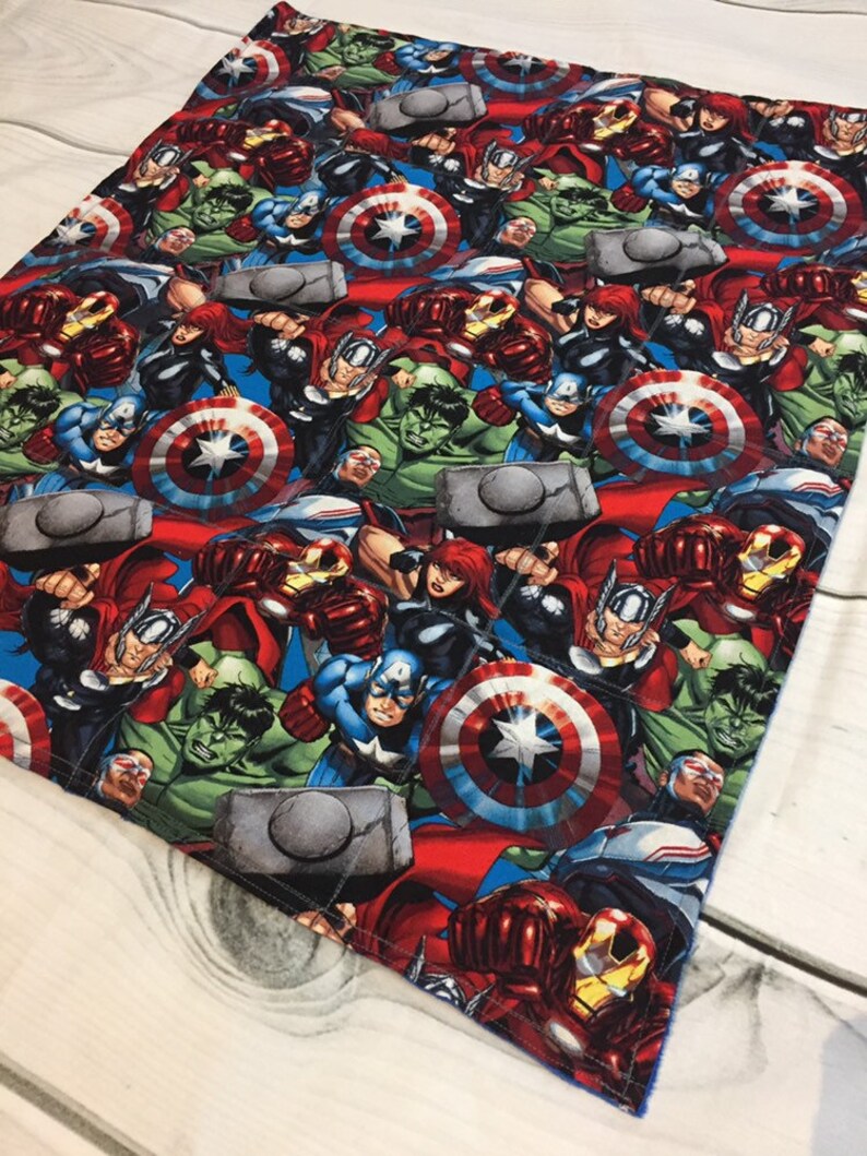 Weighted Blanket or Lap Pad Marvel Comic Avengers Captain Etsy