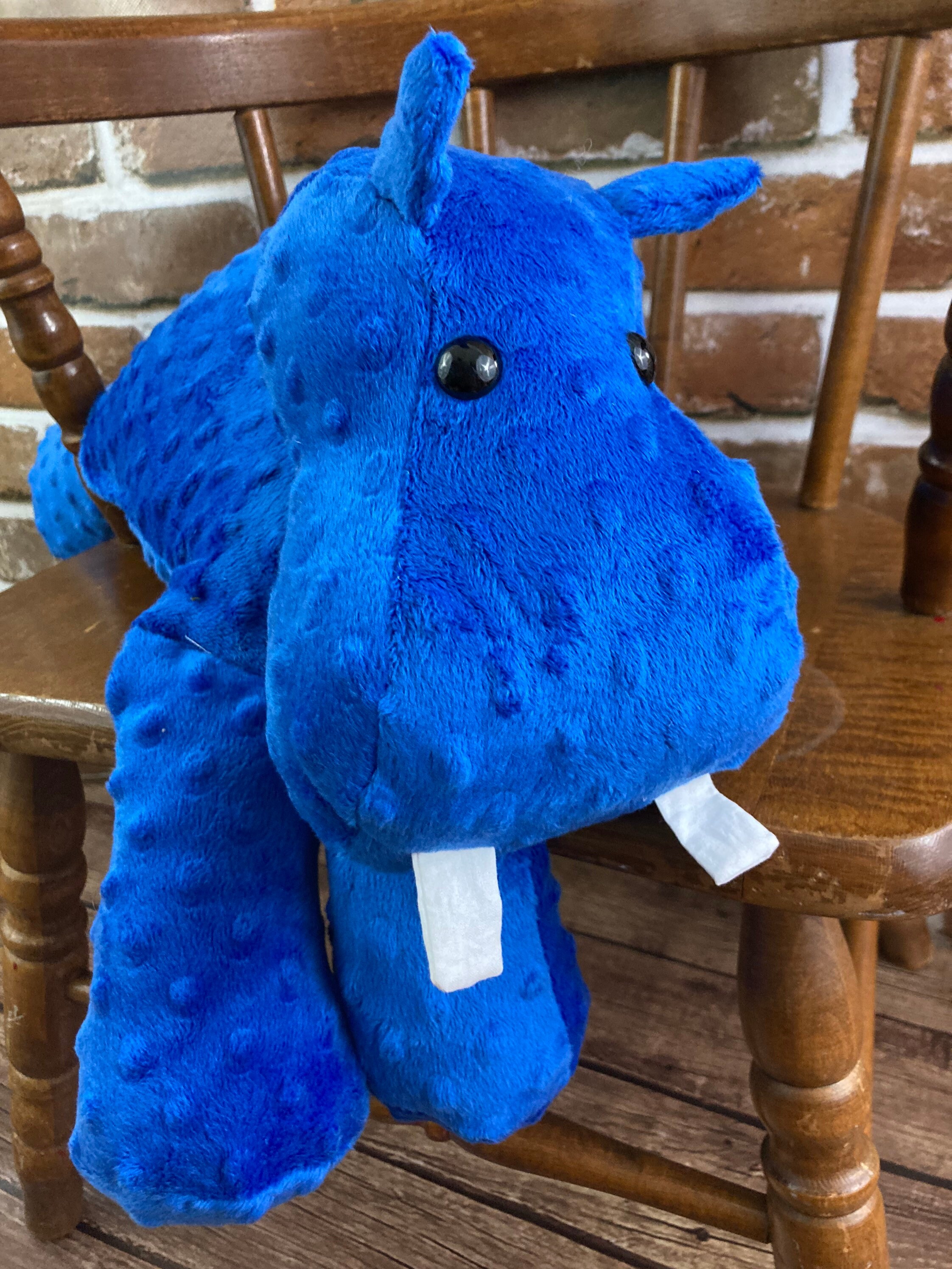 2lbs 5lbs Weighted Hippo Stuffed Minky Animal Lap Pad for | Etsy