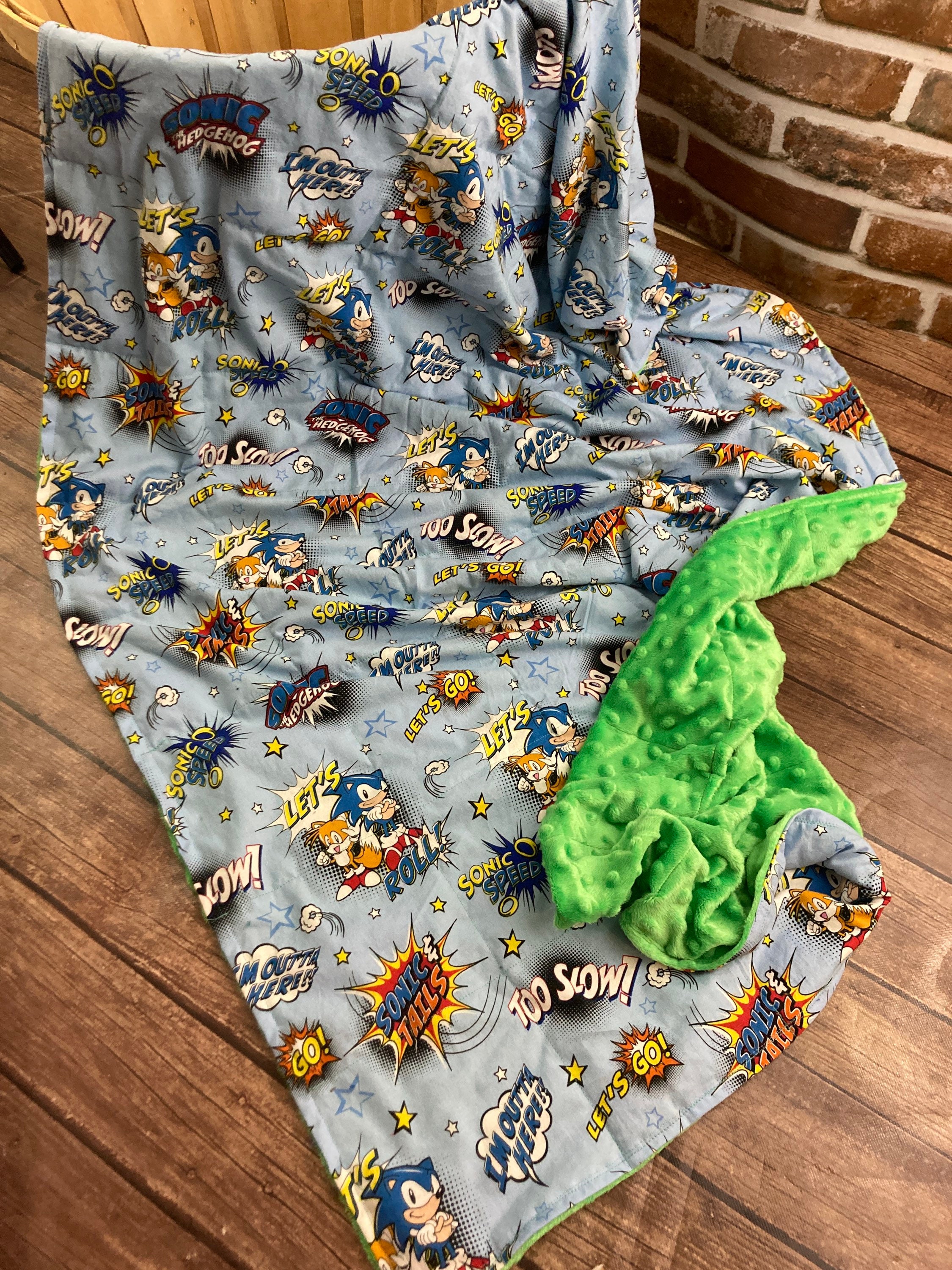 Sonic the hedgehog weighted blanket sale
