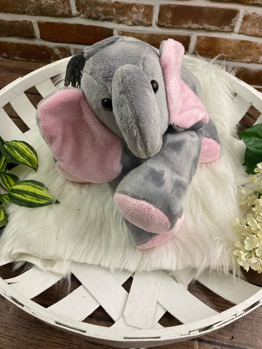 2lbs 10lbs Weighted Elephant Stuffed Minky Animal Lap Pad for Comfort
