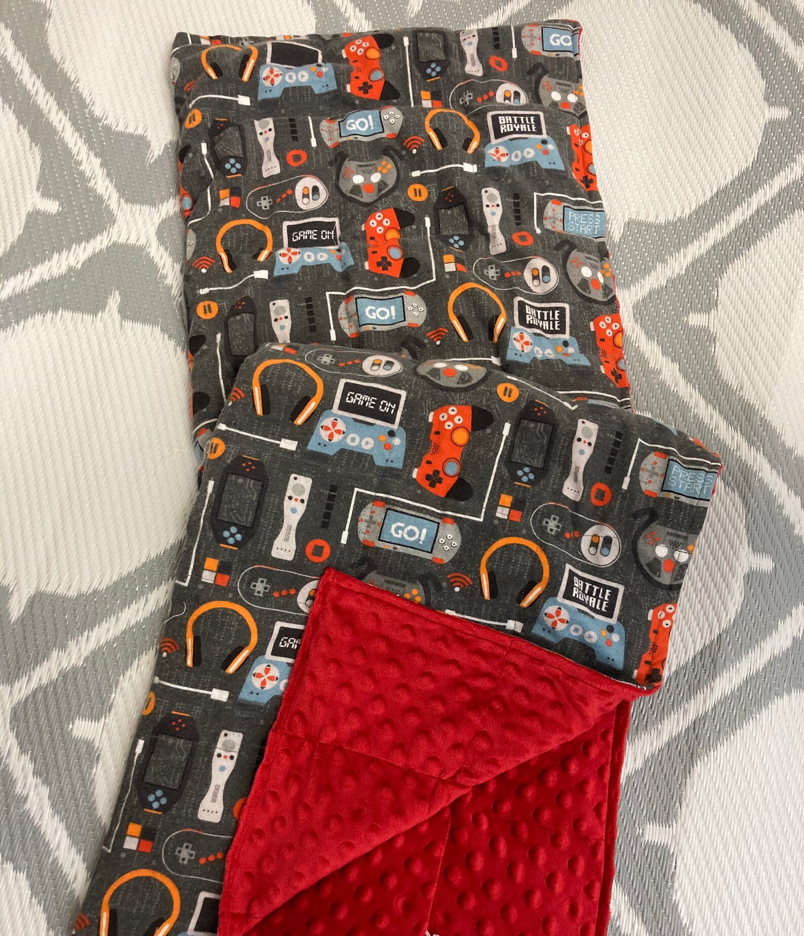 Gaming Computer Weighted Blanket or Lap Pad Cotton Fabric Etsy