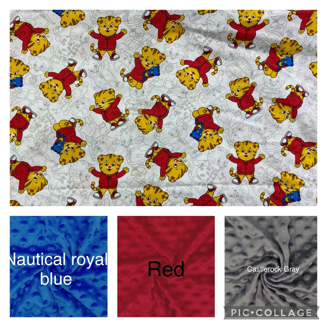 Daniel Tiger Weighted Blanket or Lap Pad Cotton Fabric Etsy