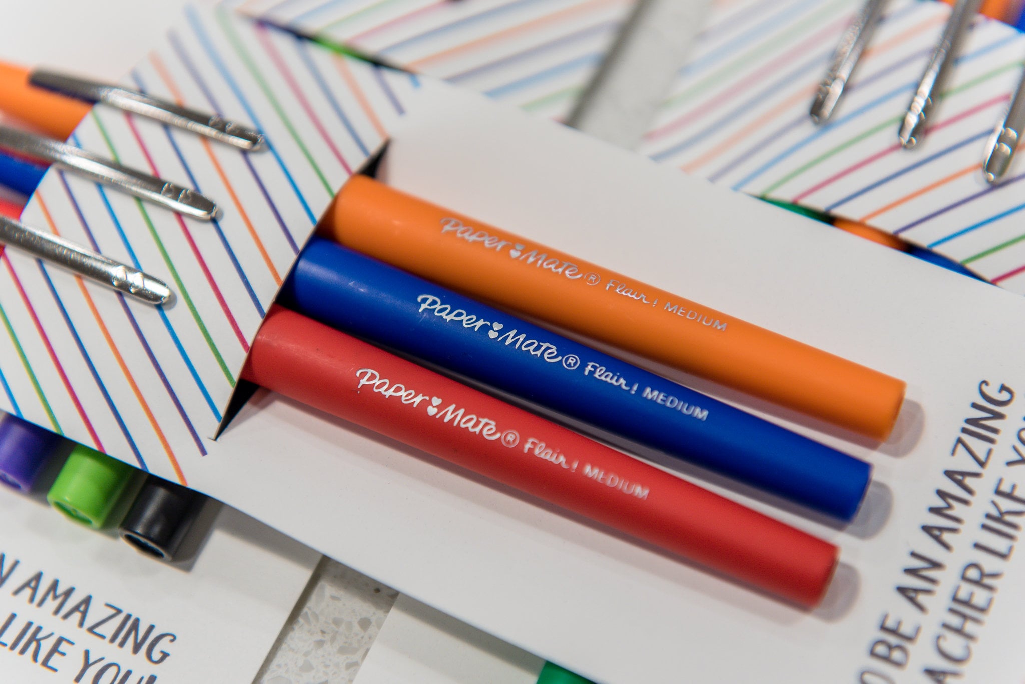 INCLUDES 3 FLAIR PENS Flair Pen Gift Set Teacher -  Denmark