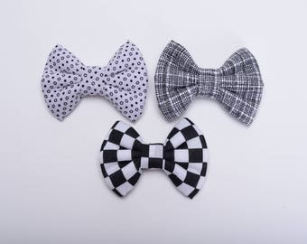 Black & White Patterns - Handmade Bows