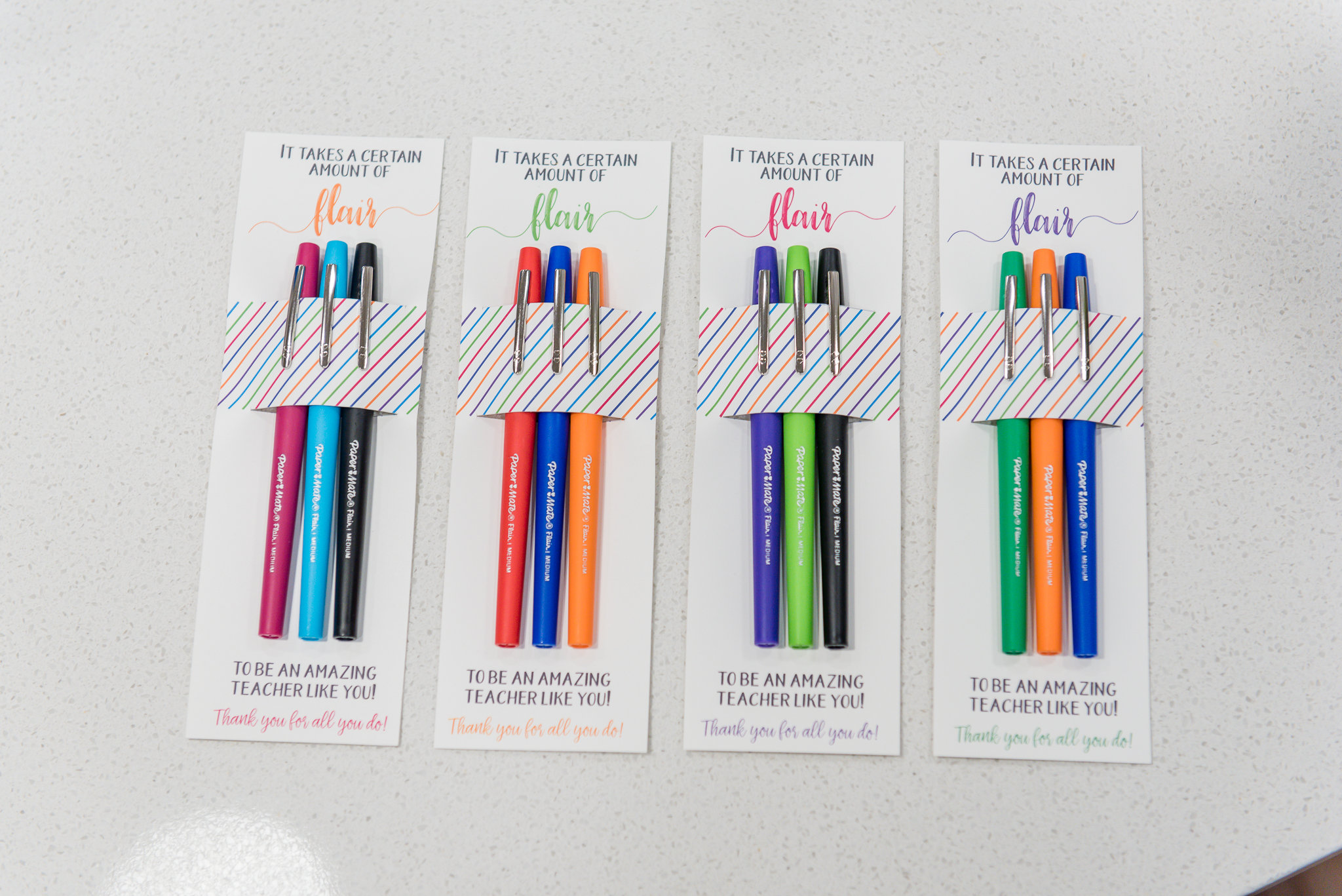  Flair Pens for Teachers Glitter Pens Ballpoint Pen Personalized Teacher  Pens Fancy Sparkly Pens Cool Gifts for Preschool Teacher : Office Products