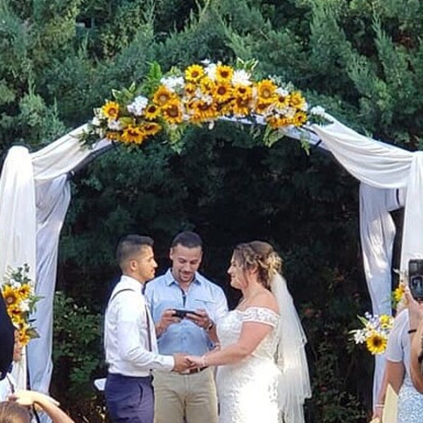 Sunflower Wedding Arch Etsy