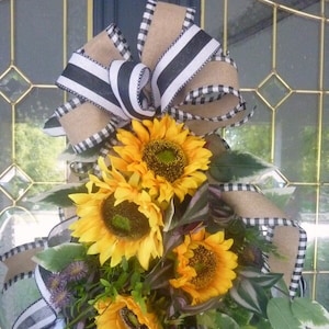 Sunflower Door Swag, Unique wedding gifts