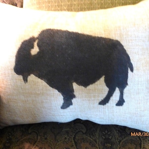 Bison  Pillow Cover, pillows with buffalo
