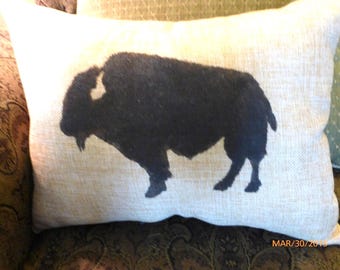 Funda de almohada de bisonte, almohadas con búfalo