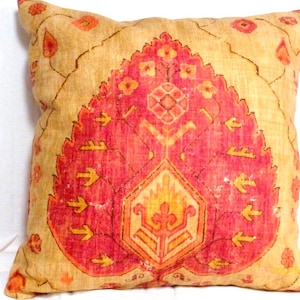 Linen Ikat Pillow Cover, Richloom Fabric
