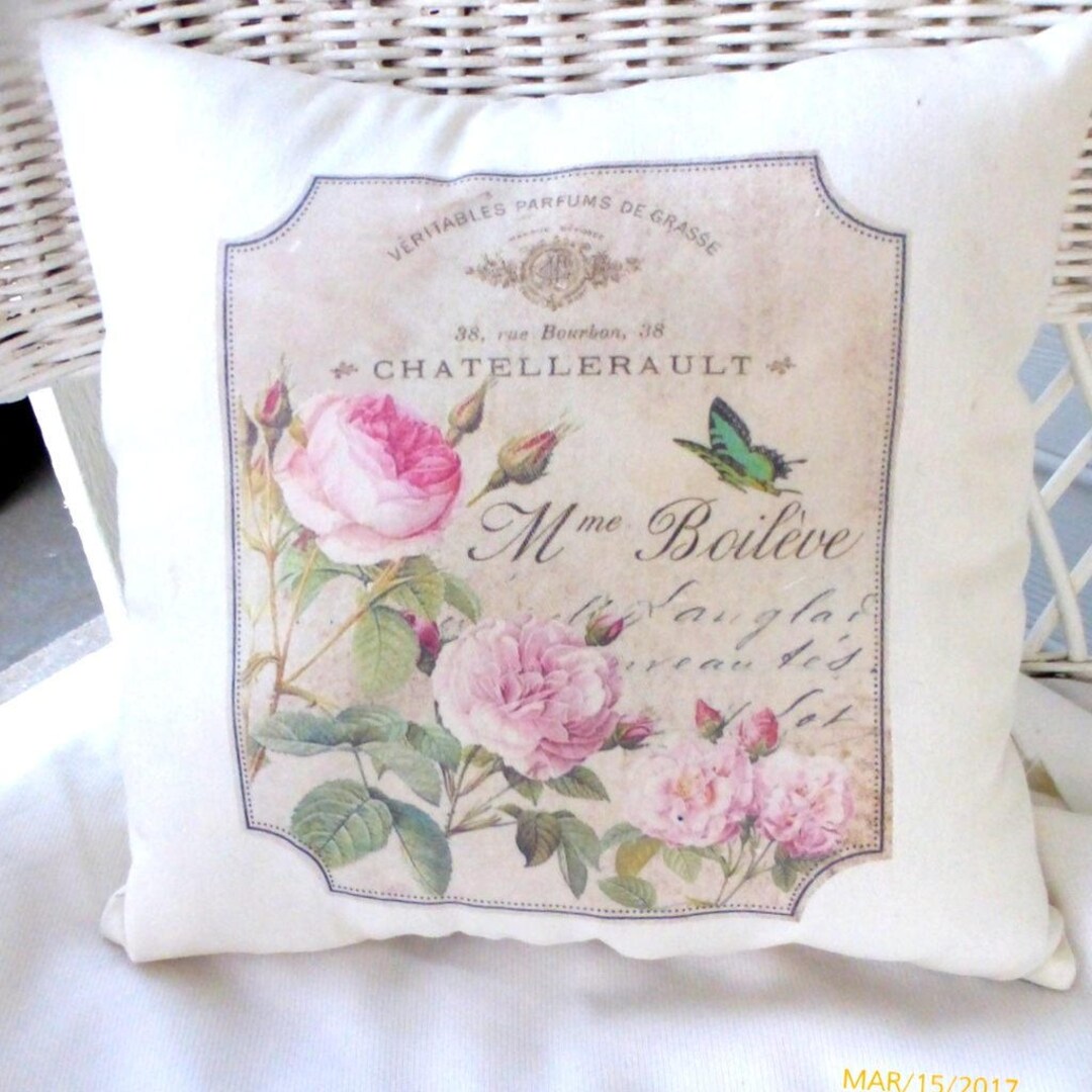 Paris Butterfly Pillow French Themed Accent Pillow French - Etsy