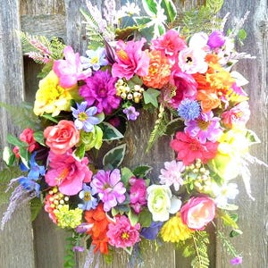 Bright Summer wreath, New Home gift