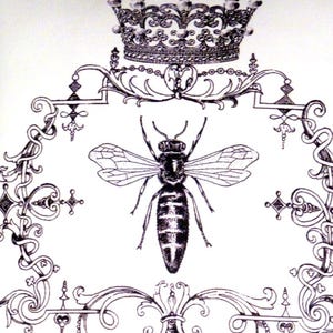 Queen Bee Kissen, Pariser Kissen, French Country Decor Bild 3