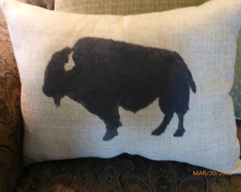 Bison  Pillow Cover, pillows with buffalo