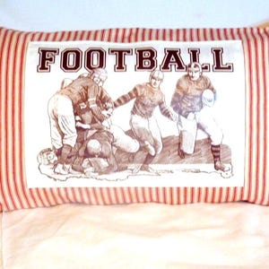 Football pillow cover, sports pillows, Fathers Day Gift, boys room decor