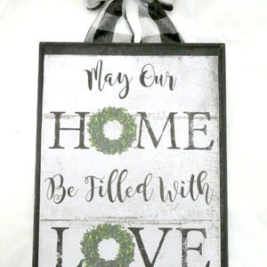 Farmhouse sign, French Country decor, New home gift