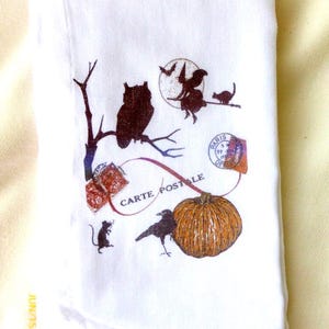 Halloween Flour Sack Towel, Tea Towel, Kitchen towel