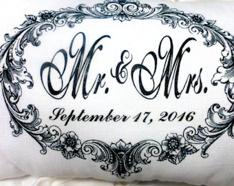 Personalized Wedding Pillow, Personalized wedding gift